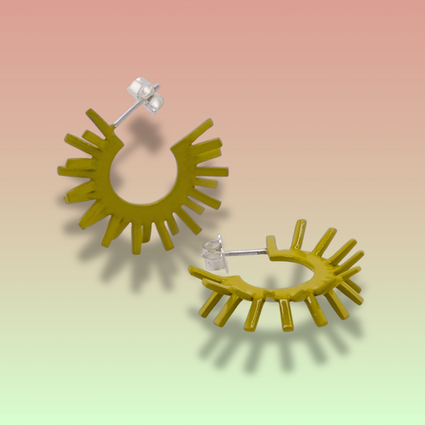 Spike earring's - Curry