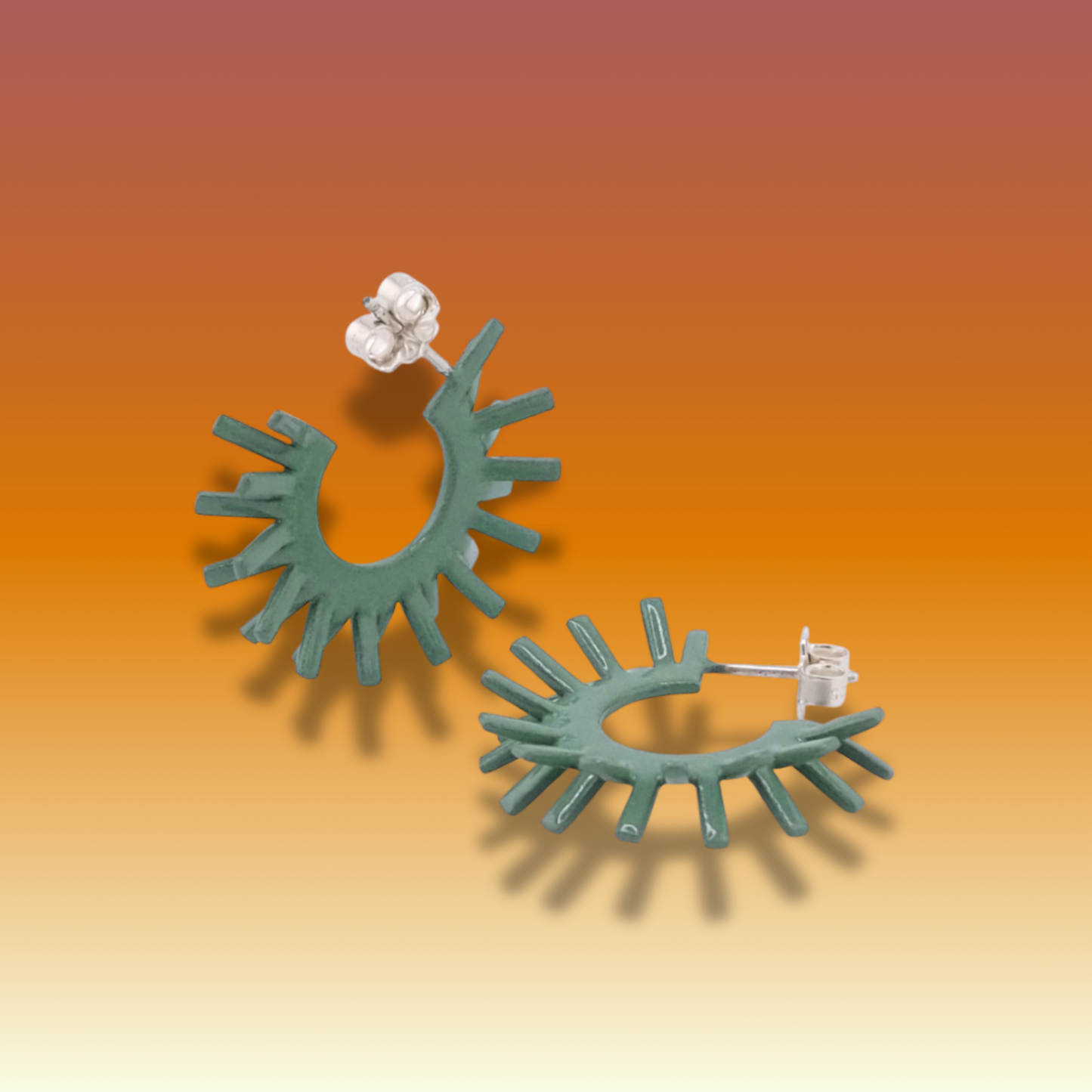 Spike earring's - Quality Green