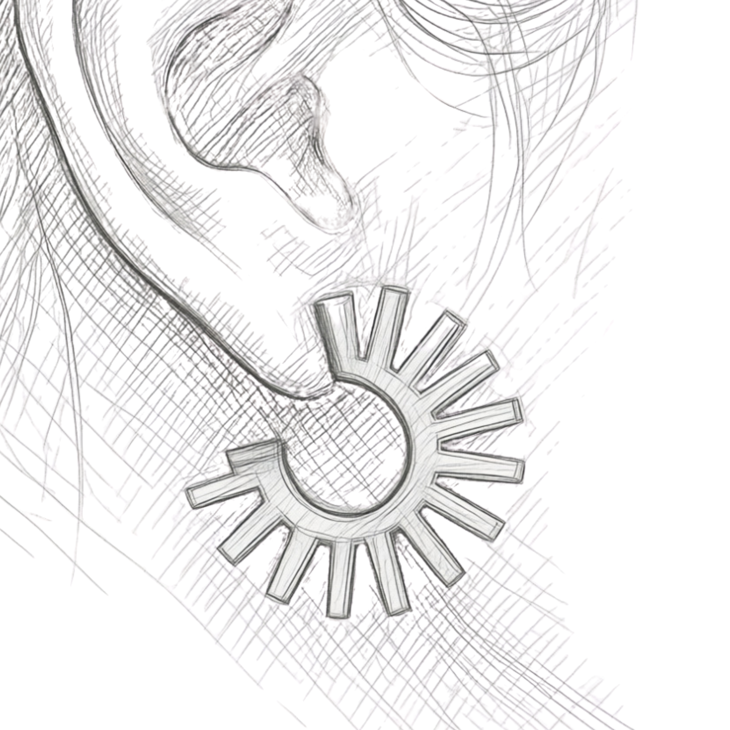 Spike earring's - Retro Avocado