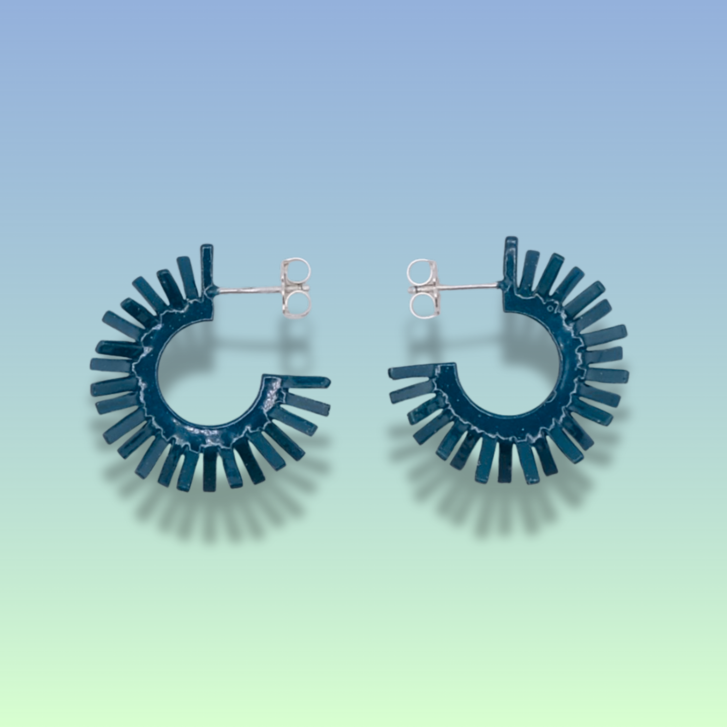 Spike earring's - Almost navy