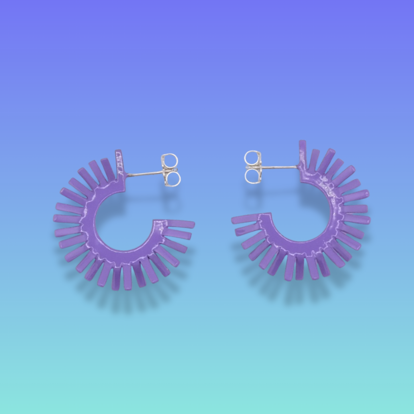 Spike earring's - lavender