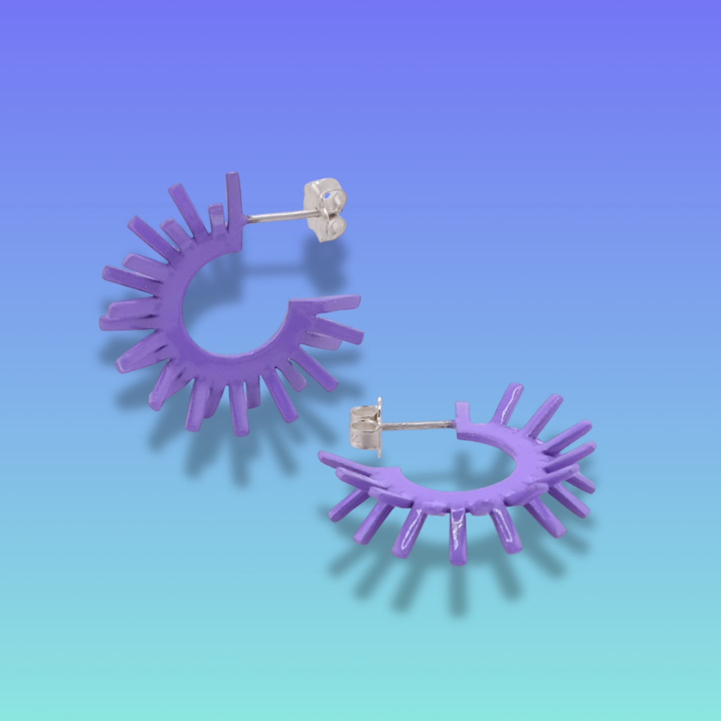 Spike earring's - lavender