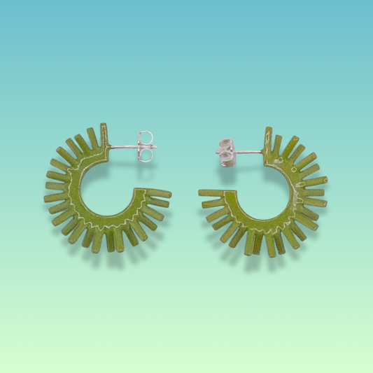 Spike earring's - Retro Avocado